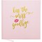 Kiss the Miss Goodbye, Bachelorette Party Notebook Keepsake (8.3 x 8.3 In, Pink)